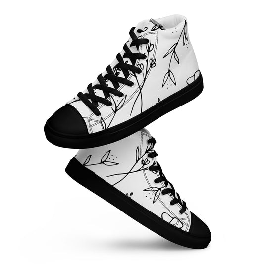 Men’s high top canvas shoes